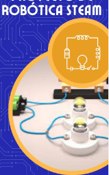 Estudiantes trabajando en un laboratorio de robótica, construyendo y programando un robot